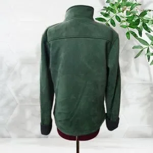 ZENTHACE Veste chemise en flanelle doublée Sherpa avec fermeture éclair